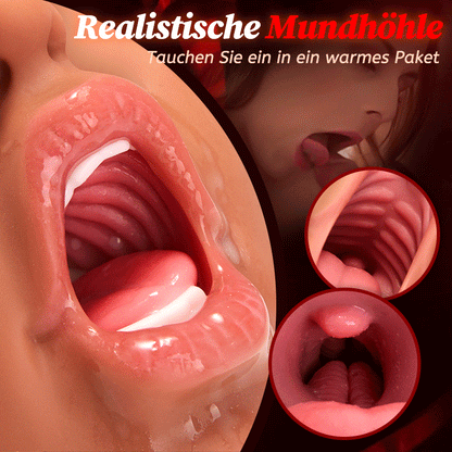Braune Blowjob Taschenmuschi manueller realistischer Masturbator