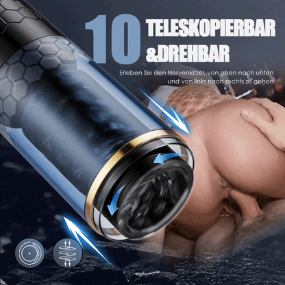 【Bevorzugt】SPINNE Stoßen Rotieren 6 Frequenzen 3 Geschwindigkeiten Elektrischer Masturbator