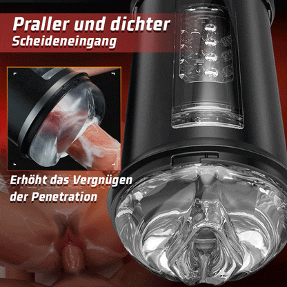 Telescope 5  Stoßen 10 Vibrieren 5 Saugen 3 IN 1 Masturbator für Männer