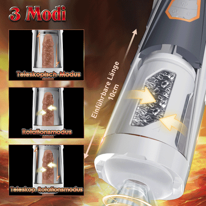 Baxter 3 Thrusting 4 rotierender männlicher Masturbator mit Sprachmodus