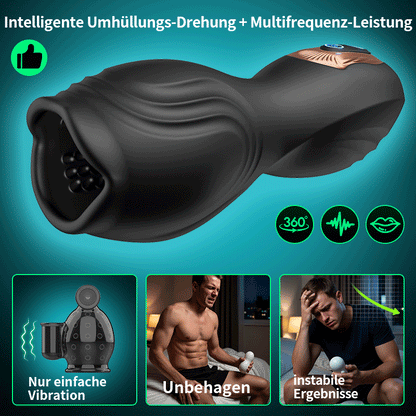 Alex – Intelligenter drehender Multi-Frequenz-Vibrations-Eichel-Trainer