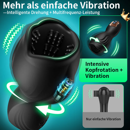 Alex – Intelligenter drehender Multi-Frequenz-Vibrations-Eichel-Trainer