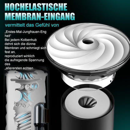 Bliss - 9 Saugmodi & Kraftvolle Vibration 2,8x Breite Hülle Elektrischer Masturbator für Männer