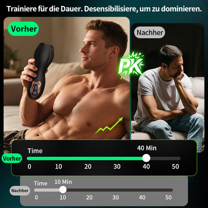 Alex – Intelligenter drehender Multi-Frequenz-Vibrations-Eichel-Trainer