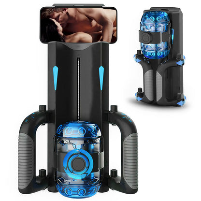 Venom - 12 cm langer Hub & 700 Hübe/Min, Teleskopisch, Einstellbare Enge, Handyhalter, Automatischer Masturbator für Männer