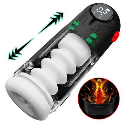 ROBOTER Nr. 1  Heizen 9 Stoßen Vibrieren Masturbator Cup