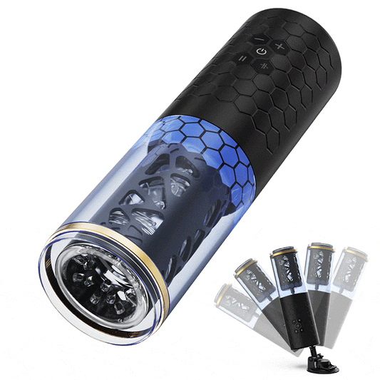 【Bevorzugt】STORM - SPINNE Stoßen Rotieren 6 Frequenzen 3 Geschwindigkeiten Elektrischer Masturbator