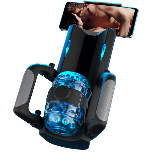 Venom - 12 cm langer Hub & 700 Hübe/Min, Teleskopisch, Einstellbare Enge, Handyhalter, Automatischer Masturbator für Männer