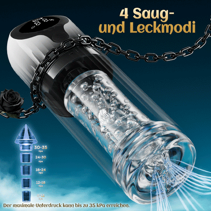 Vortex Male Stroker - 4 starke Saugstufen, Ein-Knopf-Boost, leicht zu reinigen, inkl. Gleitgel