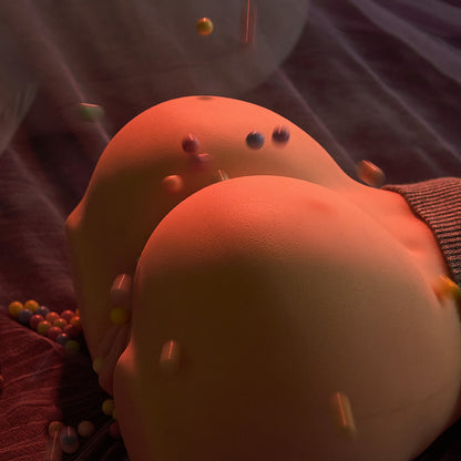 Lily: 3D-realistischer Masturbator für Männer, Farbe Braun