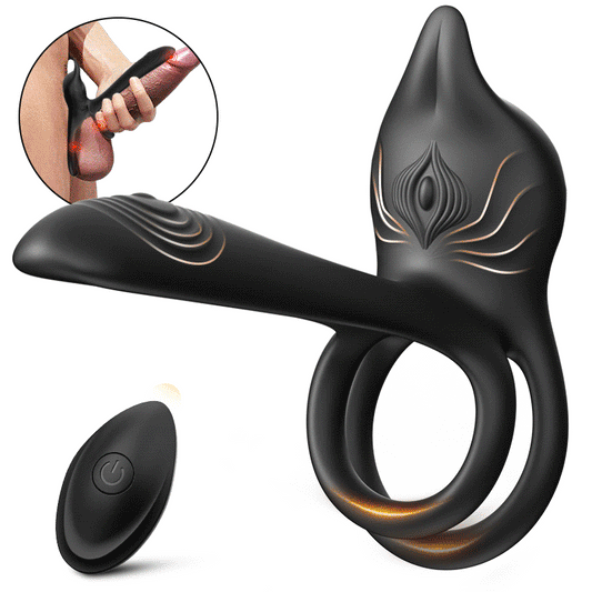 3-in-1 Penisring-Vibrator, 10 Vibration G-Punkt und Klitoris-Stimulator, Erektions-Paar-Vibrator