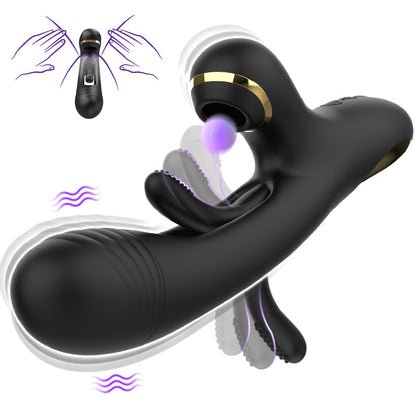Naraku 3 IN 1 Saugen-Flapping Vibrator G Punkt Klitoral Stimulator mit 7 Modi Massager