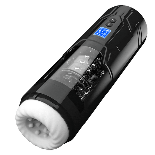 3-in-1 Teleskopischer, Rotierender, Vibrierender, elektrischer Masturbation Cup mit 7 Frequenzen