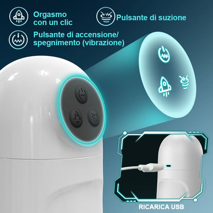 Skyline-10 Saugen 10 Vibrieren Männlicher Masturbator