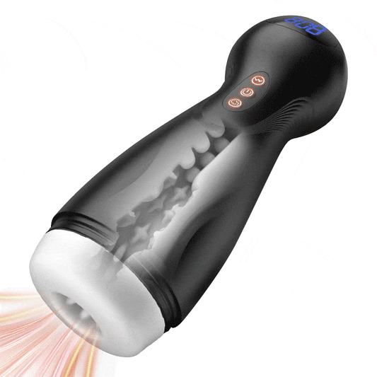 SolaceX - 9-stufige Saugfunktion 10-stufige Vibrationsfunktion, automatischer männlicher Masturbator mit starker Saugkraft Masturbator