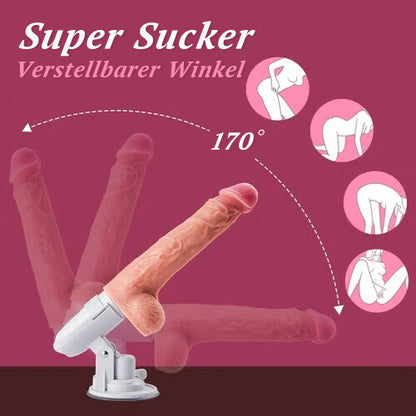 4 IN 1 Dildo 8 Stoßen Wärme Rotieren Vibrieren Acmejoy