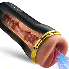 Captain - 5 Sucking 10 Vibrating Simulated Vagina Eingang Männliche Masturbation Cups