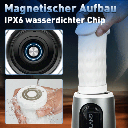 Cupsland 7 Teleskopische Doppel-Vibrations-Eier Training und Masturbation Adult Toy