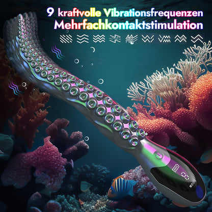 Vibrierender realistischer Oktopus-Dildo – LED-Anzeige Oktopus-Tentakel