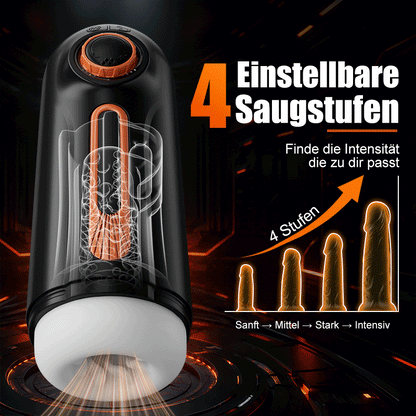 Alien – 6-in-1 Masturbator mit Stoßbewegung, Vibration & Wärmefunktion, Blowjob-Gefühl mit 4 Saugmodi