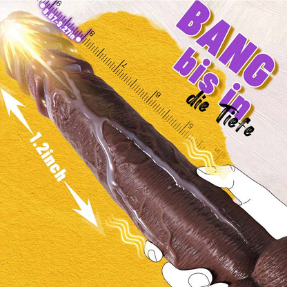 Outrider vibrierender Stoß-Dildo, dick, lang und realistisch 10,75 Zoll