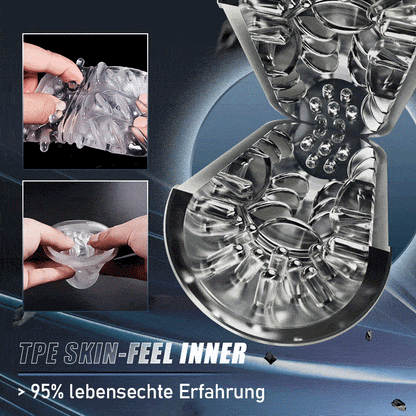 Bluesea 6 Bi-Directional Thrusting Rotation Masturbator mit Suction Base