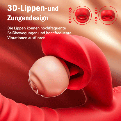 4-in-1-G-Punkt-Vibrator, lippenbeißende Klitorisstimulation, Sexspielzeug für Frauen und Paare