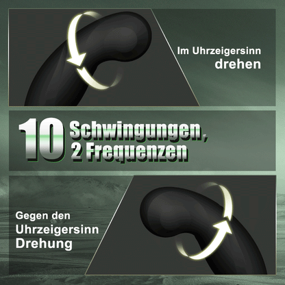 Warrior - C-förmiger Prostatamassager mit 10 schwingenden Vibrationen für Männer, Paare, Schwule