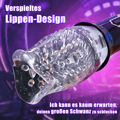 ORKAN 10 Vibration 6 Rotation 2 IN 1 Oralsex Cup Masturbator