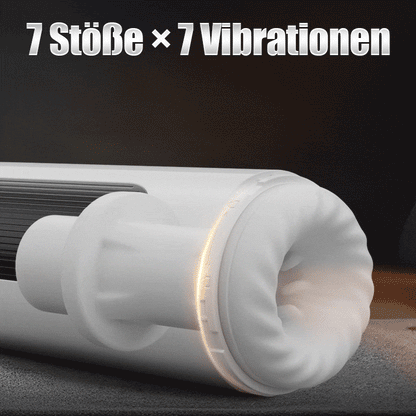 Tragbarer 7-stoßender und vibrierender, erhitzender Vocal-Masturbationsbecher
