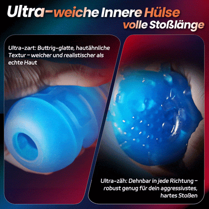 Venom - 12 cm langer Hub & 700 Hübe/Min, Teleskopisch, Einstellbare Enge, Handyhalter, Automatischer Masturbator für Männer