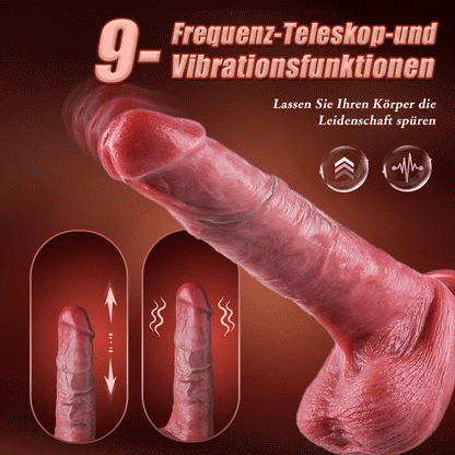 Western Cowboy – 9-Frequenz-Teleskop + Vibration, 1:1 Ultra-Simulation Dildo-Rekonstruktion