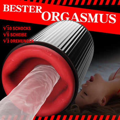 Cyclone Thruster Penisvibratoren mit rotierender Vibration und Saugfunktion