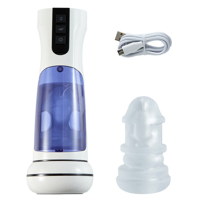 Cosmic Warrior 2 7 Frequenzen Vibrieren Beheizte Einziehbare Masturbation Cup