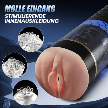 【Bevorzugt】STORM - SPINNE Stoßen Rotieren 6 Frequenzen 3 Geschwindigkeiten Elektrischer Masturbator