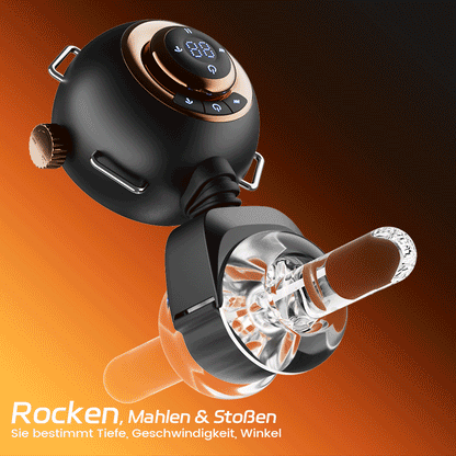 【Blitzangebot: 30 % RABATT】Hazel - 9 Vibrationen & Schwingen & Stoßen Hands-Free Hüftgurt-Strap-On Masturbator für Männer