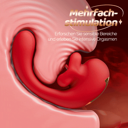 Little Rose - 10-Frequenz-Biss, 10-Frequenz-Vibration, weiblicher Vibrator aus ultraweichem Material