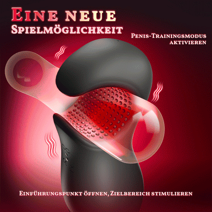 Enchantment- 9 Vibrationen 4 Saugungen Klammernde Saugung Oralsimulation Männer-Masturbator