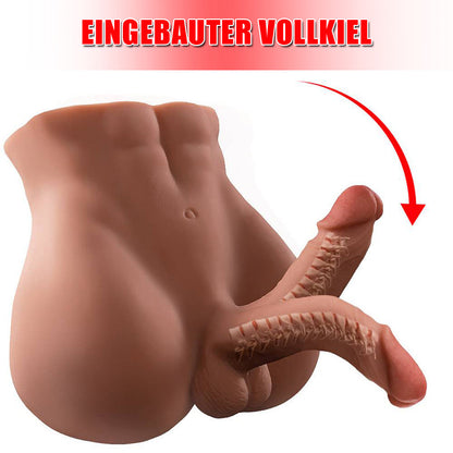 BARTLETT Brown Realistische männliche Puppe mit Dildo