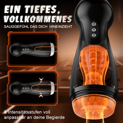 SolaceX - 8 Sucking 10 Vibrating One Touch Orgasm Digital Vacuum Masturbator