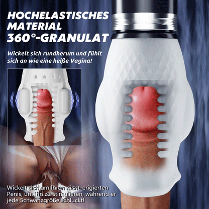 Tornado 3.0 - Dual Motor Oralsex Analoger Masturbator 7 Vibrationen 5 Retraktionen 5 Rotat