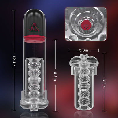 2 IN1 9 Vibration 3 Saugmodi Penispumpe S-HANDE