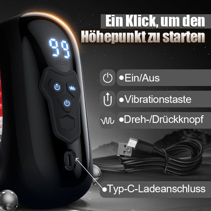 Finger 2.0-9 Vibrationen 9 Spannen 9 Rotieren Verbesserter Glans Training Masturbator