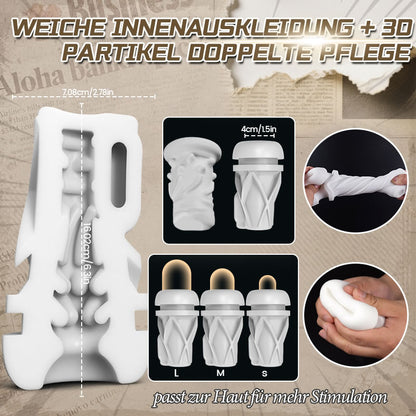 Skyline-10 Saugvibrationsstufen, Ein-Knopf-Aktivierung, App-gesteuerte Mehrpunktmassage, Masturbator für Männer