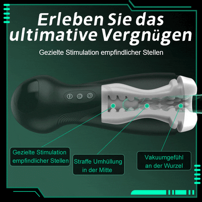 Evolution-8 Sucking 10 Vibrating One Touch Orgasm Digital Vacuum Masturbator