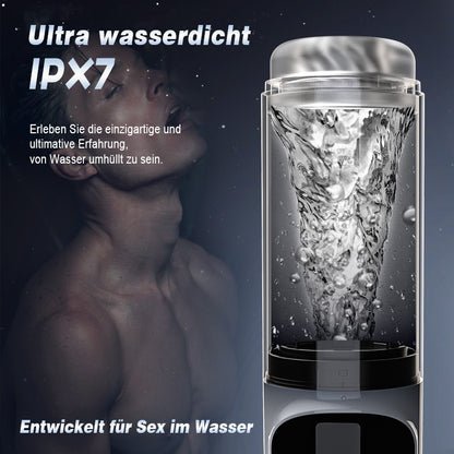 Vortex - 7 Saugen Dual-Temperatur SPA Boner Enlarger 7 Rotierende 360° Massage Masturbator