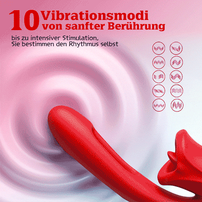 【Versand innerhalb von 24 Stunden】Bisou - G-Punkt-Slap-Vibrator mit Zungenleckfunktion & Vibrationszunge