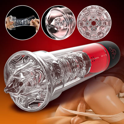 S-HANDE - 2 IN1 9 Vibration 3 Saugmodi Penispumpe S-HANDE