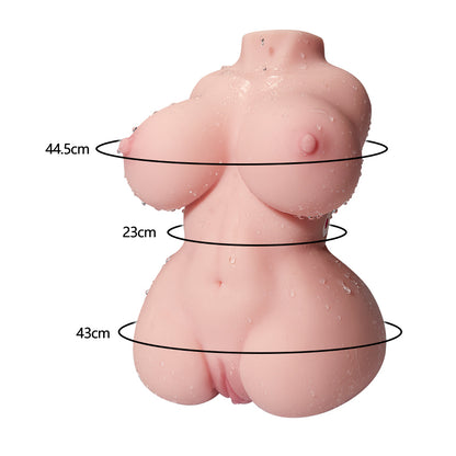 【NEU】DONNA 3,5KG 10 Frequenz Dual Vibration 3-in-1 Realistische Sexpuppen