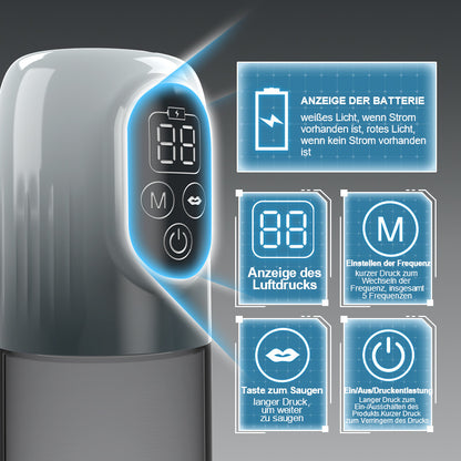 Moss - 4-in-1-Vakuum-Penispumpe mit mehreren Trainingsmodi